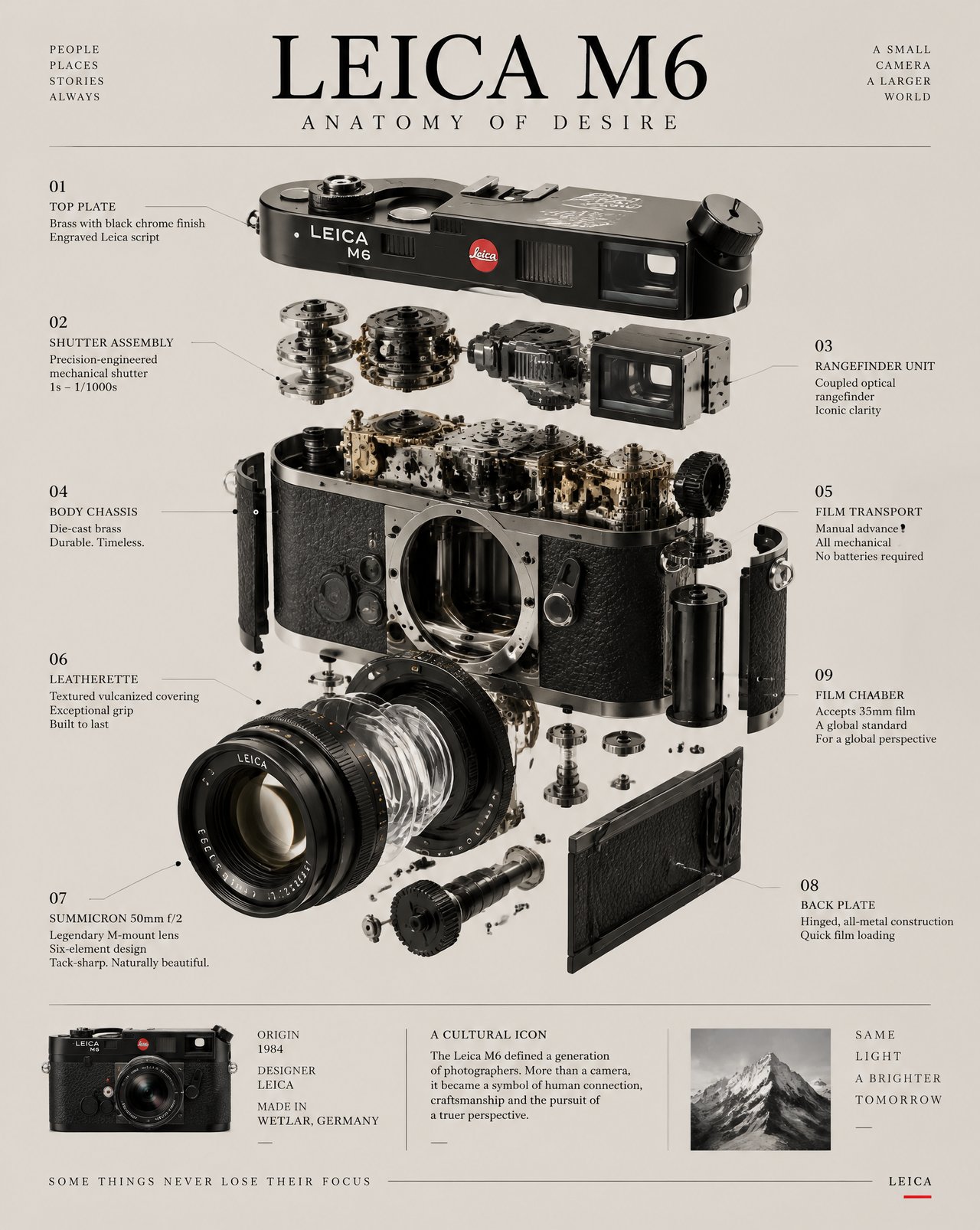 Image inspiration - Create a vertical luxury infographic poster, 4:5. Swiss d...